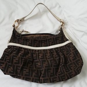 Authentic Hobo Fendi monogram shoulder bag